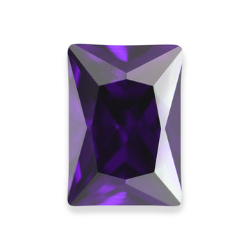 Radiant Amethyst CZ Loose Gemstones